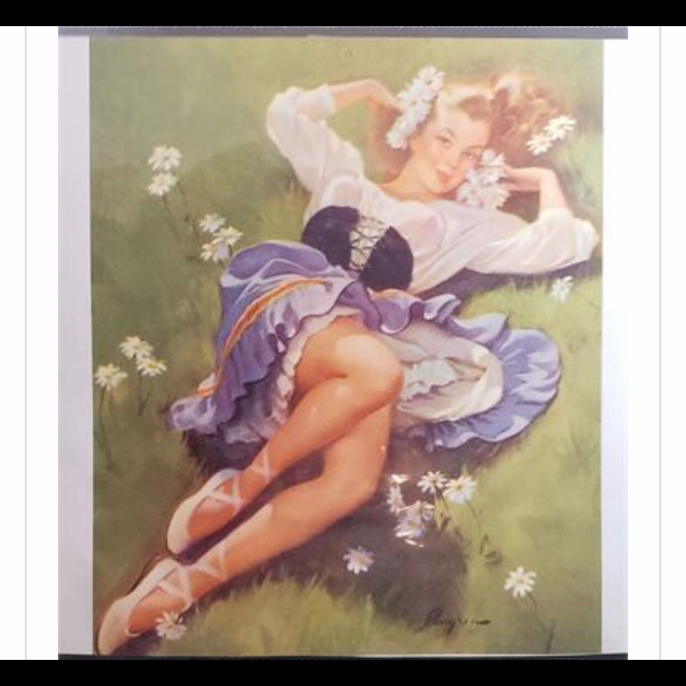 Gil Elvgren Pin-Up Calendar Page